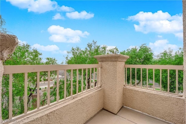 view of balcony