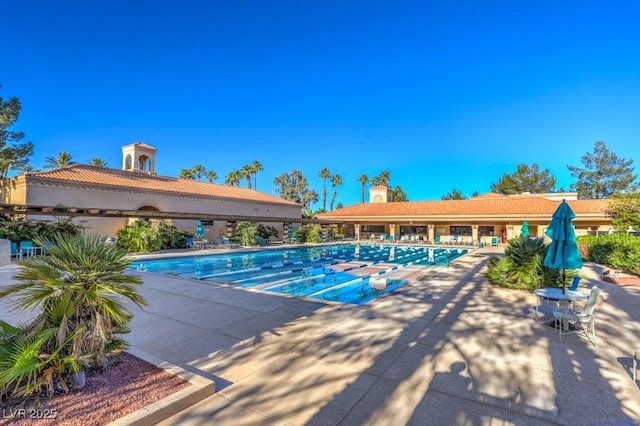 pool featuring a patio