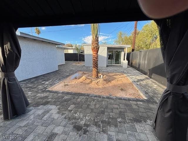 view of patio / terrace with a fenced backyard