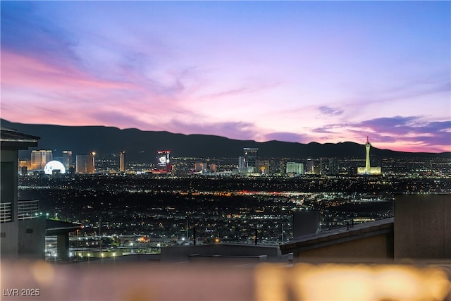 water view featuring a view of city and a mountain view