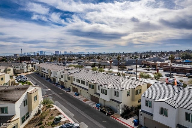 drone / aerial view featuring a residential view