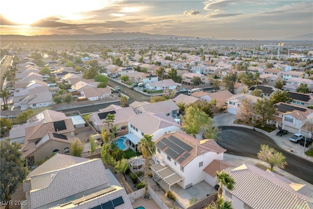 1287 Dove Tree Ct, Henderson, NV 89014 - aerial view at dusk with a residential view