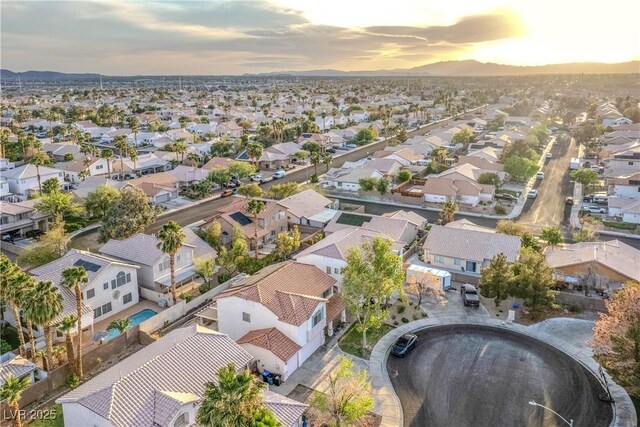 1287 Dove Tree Ct, Henderson, NV 89014 - bird's eye view with a mountain view and a residential view