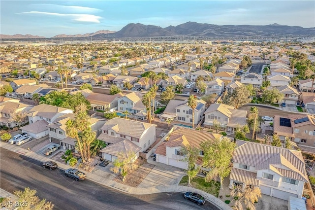 1287 Dove Tree Ct, Henderson, NV 89014 - drone / aerial view with a mountain view and a residential view