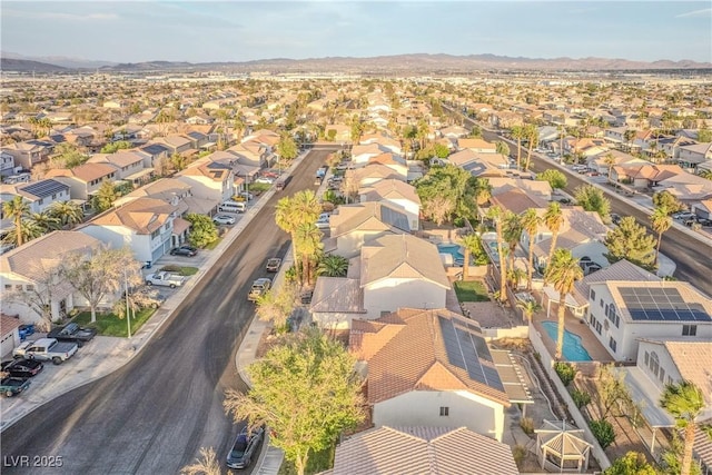 1287 Dove Tree Ct, Henderson, NV 89014 - bird's eye view with a mountain view and a residential view