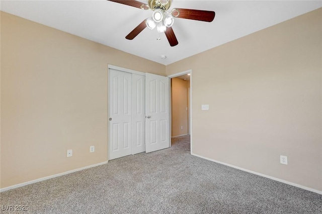 1158 Gecko Rd, Henderson, NV 89002 - unfurnished bedroom featuring carpet flooring, baseboards, a closet, and ceiling fan