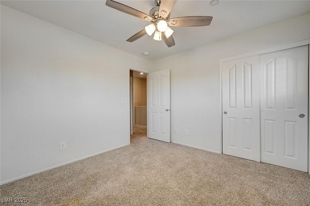 1158 Gecko Rd, Henderson, NV 89002 - unfurnished bedroom with carpet flooring, baseboards, a closet, and ceiling fan