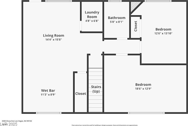 3208 Alcoa Ave, Las Vegas, NV 89102 - floor plan