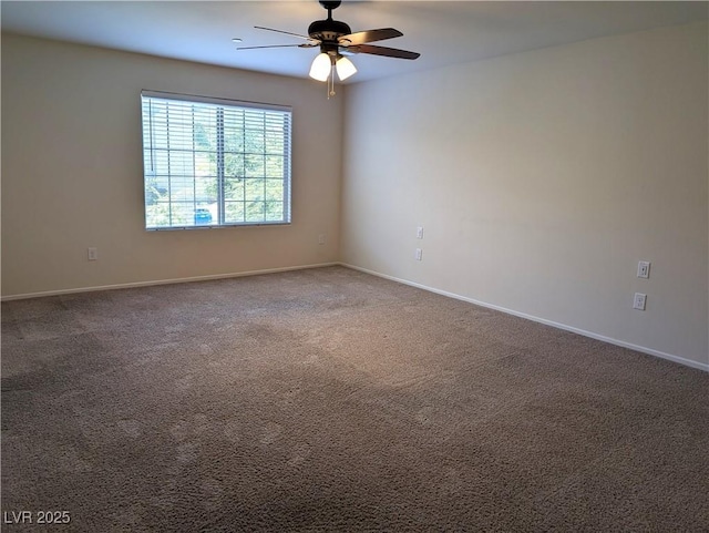 6168 Scarlet Leaf St, Las Vegas, NV 89148 - carpeted empty room with a ceiling fan and baseboards
