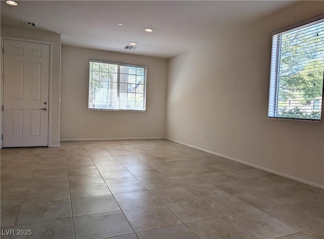 6168 Scarlet Leaf St, Las Vegas, NV 89148 - spare room with light tile patterned floors, recessed lighting, and baseboards