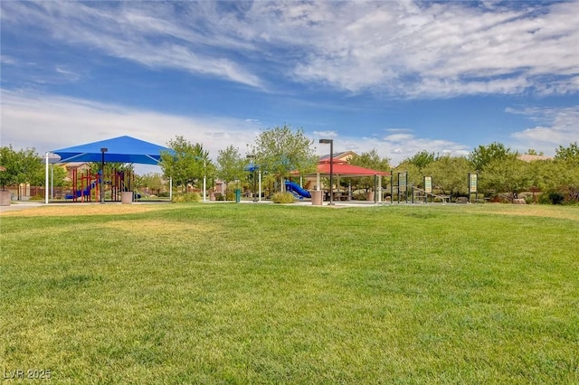 exterior space with a yard