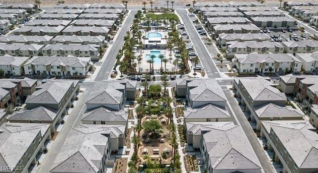 aerial view featuring a residential view