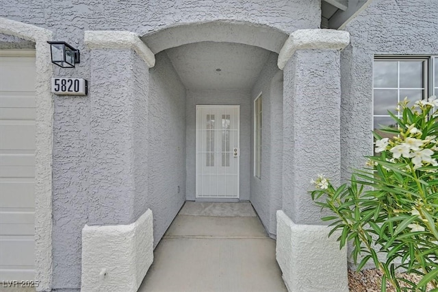 5820 Royal Castle Ln, Las Vegas, NV 89130 - entrance to property featuring stucco siding