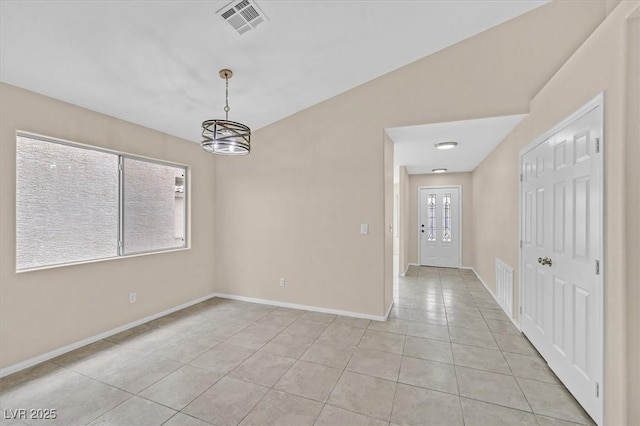 5820 Royal Castle Ln, Las Vegas, NV 89130 - interior space featuring light tile patterned flooring, baseboards, and visible vents