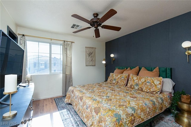 10403 Fancy Fern St, Las Vegas, NV 89183 - bedroom with wood finished floors and ceiling fan