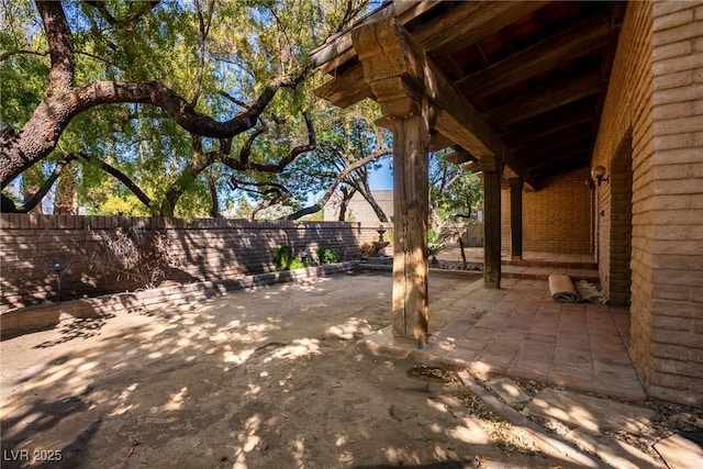 view of patio / terrace featuring a fenced backyard