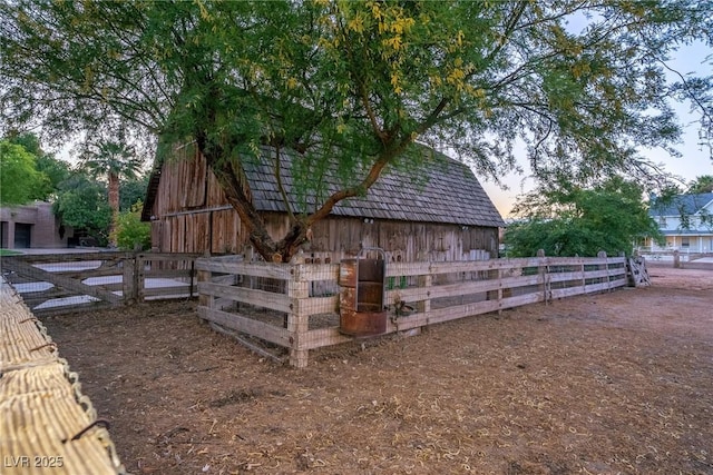 view of stable