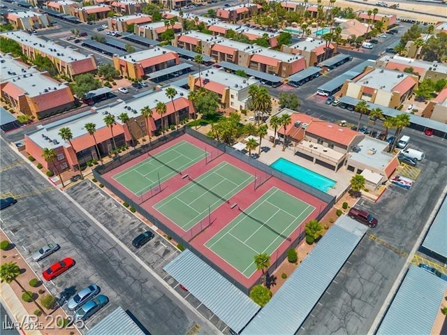 birds eye view of property