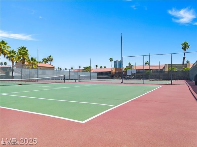 view of sport court with fence and community basketball court
