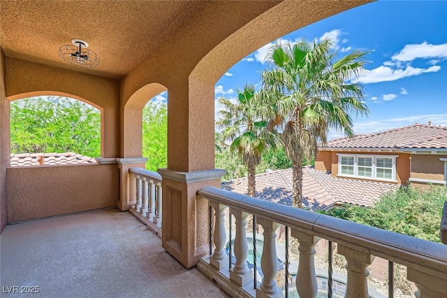 view of balcony