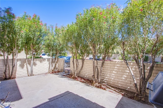 3249 Dayflower St Unit C, Las Vegas, NV 89121 - view of patio / terrace with a fenced backyard