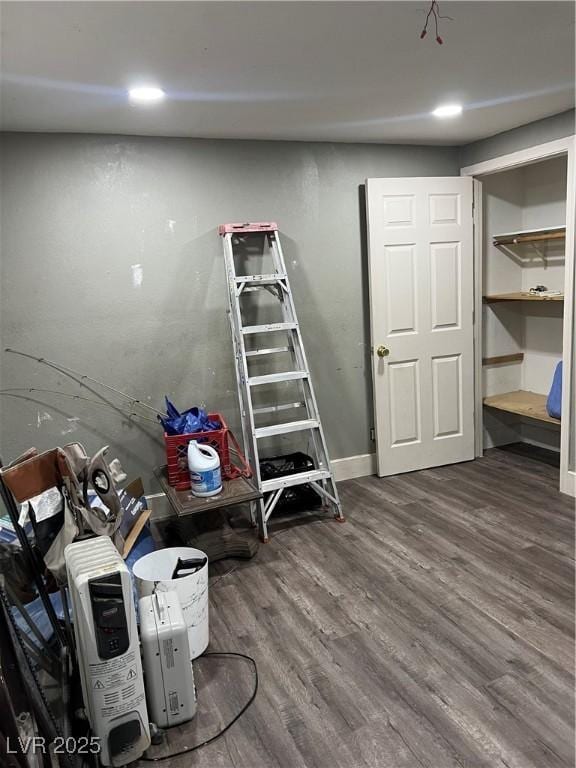 view of storage room