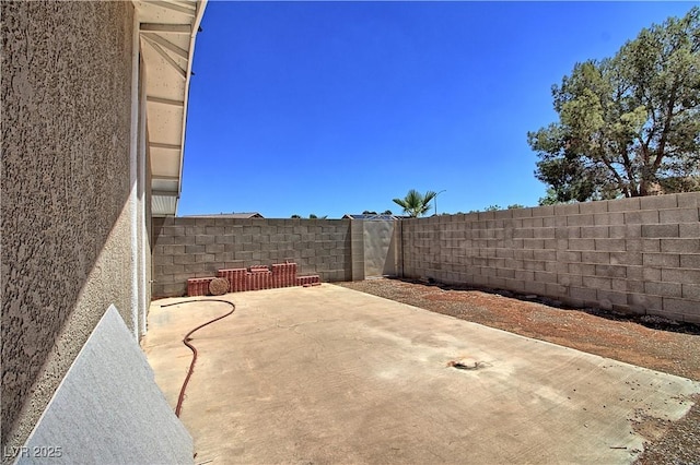 view of patio / terrace featuring a fenced backyard