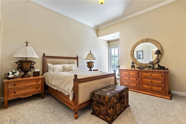 35 Ventana Canyon Dr, Las Vegas, NV 89113 - bedroom with crown molding, light colored carpet, and baseboards