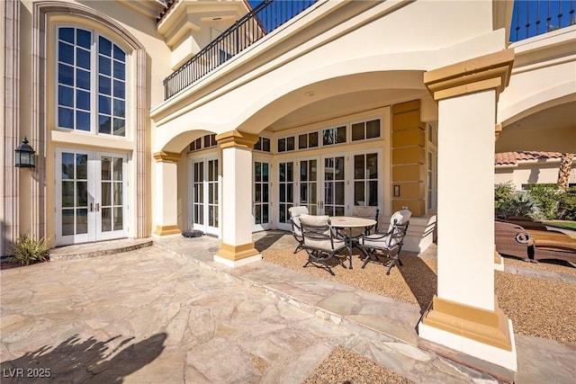 35 Ventana Canyon Dr, Las Vegas, NV 89113 - view of patio featuring french doors and a balcony