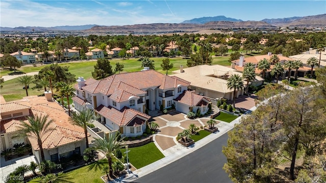 35 Ventana Canyon Dr, Las Vegas, NV 89113 - aerial view with golf course view, a residential view, and a mountain view