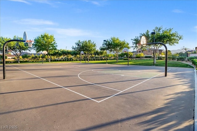 view of sport court with community basketball court