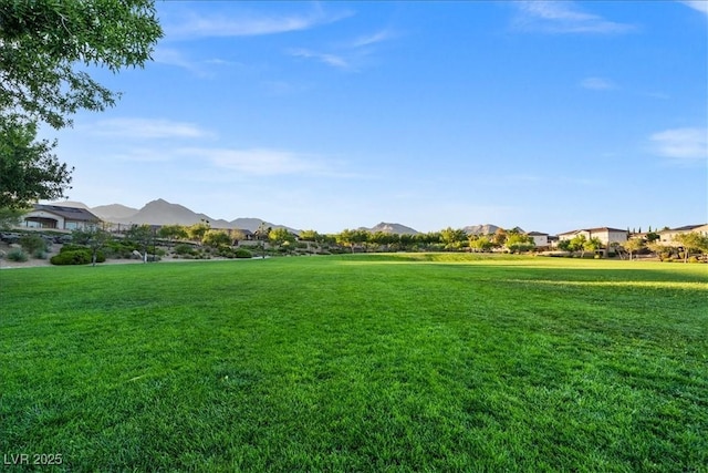 view of home's community with a yard and a residential view