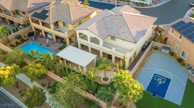 birds eye view of property