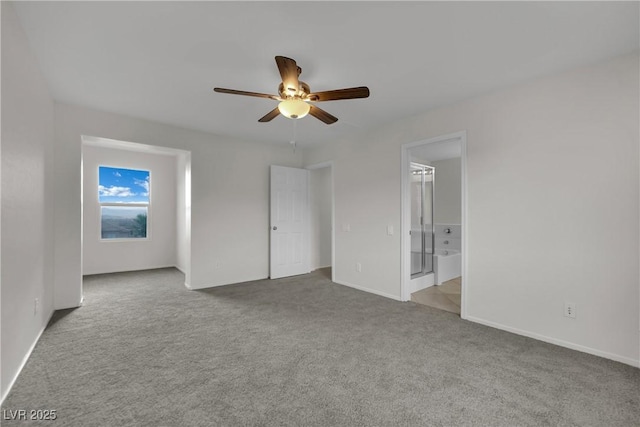2749 Invermark St, Henderson, NV 89044 - unfurnished bedroom with carpet floors, ensuite bathroom, and a ceiling fan