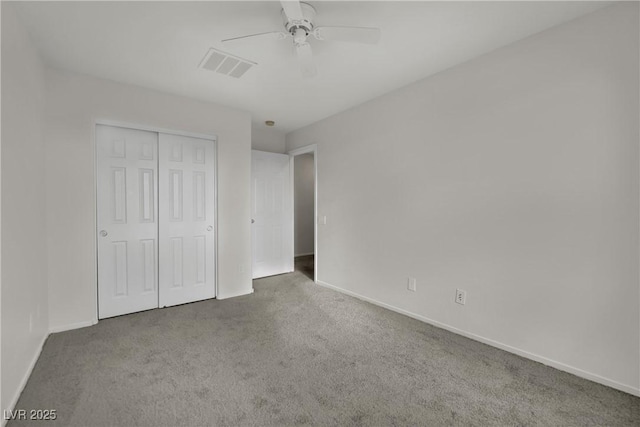 2749 Invermark St, Henderson, NV 89044 - unfurnished bedroom featuring carpet, a closet, and a ceiling fan