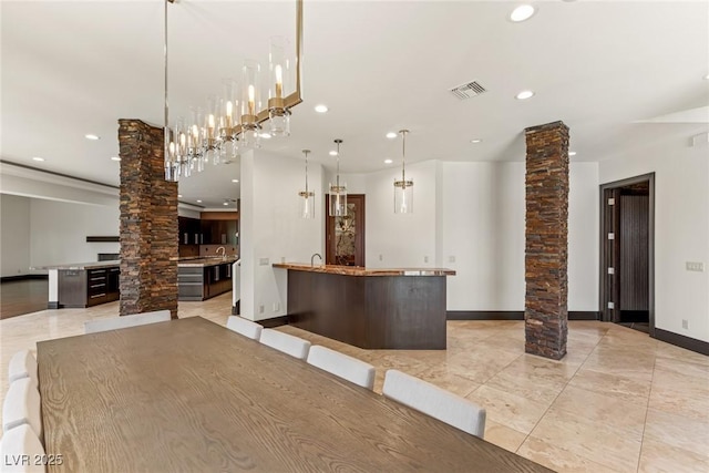 9501 Balatta Canyon Ct, Las Vegas, NV 89144 - welcome area featuring visible vents and ornate columns