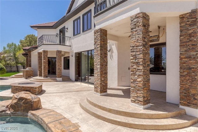 9501 Balatta Canyon Ct, Las Vegas, NV 89144 - view of building exterior featuring a fenced in pool