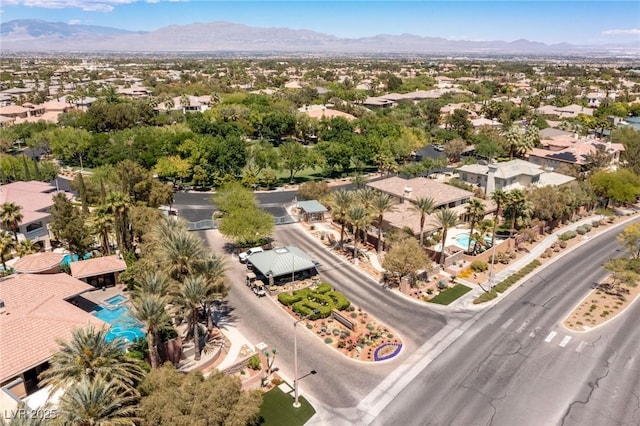9501 Balatta Canyon Ct, Las Vegas, NV 89144 - aerial view with a residential view and a mountain view