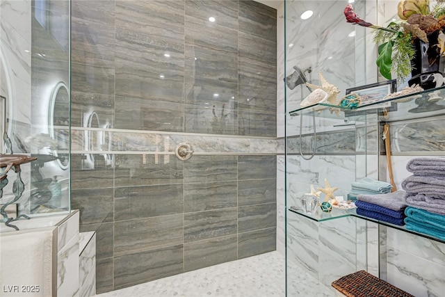 2625 Youngdale Dr, Las Vegas, NV 89134 - full bathroom with walk in shower
