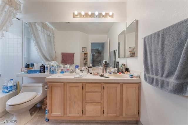 7617 Sea Cliff Way, Las Vegas, NV 89128 - full bath featuring double vanity and toilet