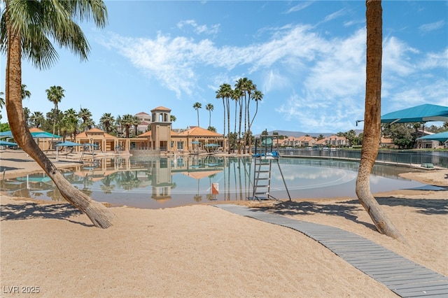 7617 Sea Cliff Way, Las Vegas, NV 89128 - view of pool featuring fence and a residential view