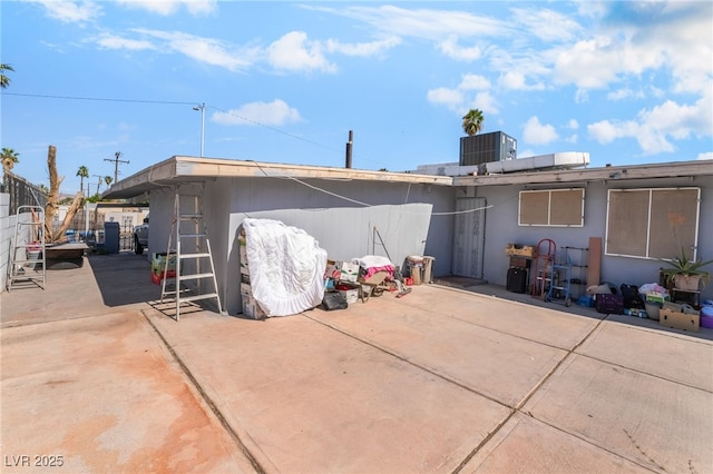 1708 Weeping Willow Ln, Las Vegas, NV 89104 - back of house featuring a patio area, fence, and central AC unit