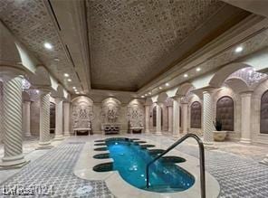 9101 Alta Dr Unit 507, Las Vegas, NV 89145 - indoor pool with ornate columns