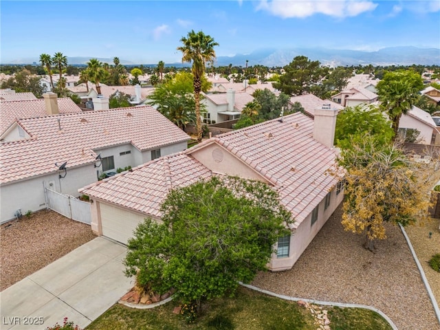 4517 Rodman Dr, Las Vegas, NV 89130 - aerial view of residential area with a mountainous background