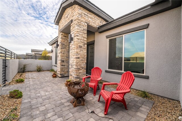5865 Alice Landing Ct, Las Vegas, NV 89149 - view of patio / terrace with a fenced backyard