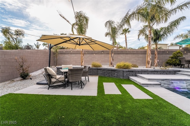 5865 Alice Landing Ct, Las Vegas, NV 89149 - view of yard featuring a patio