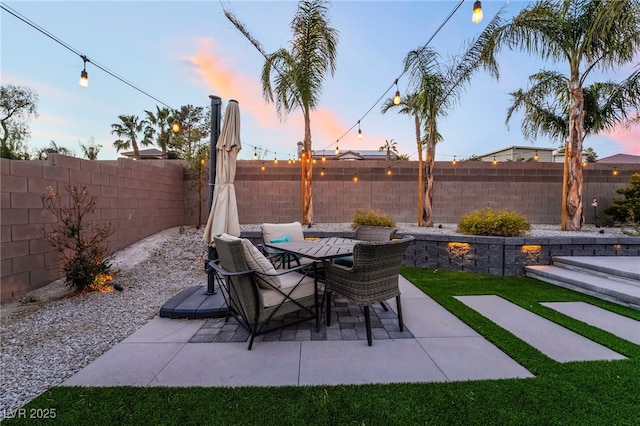 5865 Alice Landing Ct, Las Vegas, NV 89149 - view of patio / terrace featuring outdoor dining space