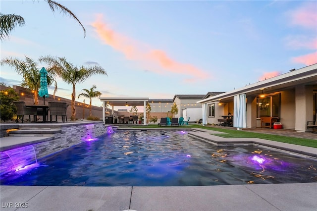 5865 Alice Landing Ct, Las Vegas, NV 89149 - view of pool with a patio area and fence