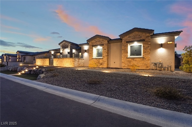 5865 Alice Landing Ct, Las Vegas, NV 89149 - view of front facade featuring stone siding