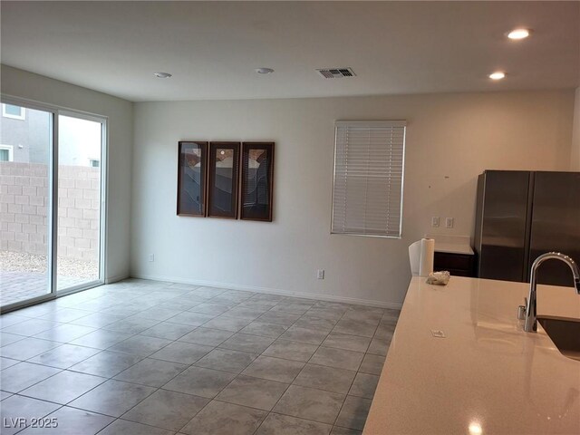 7672 Lush Oasis Ave, Las Vegas, NV 89113 - dining space featuring recessed lighting, tile patterned floors, and baseboards